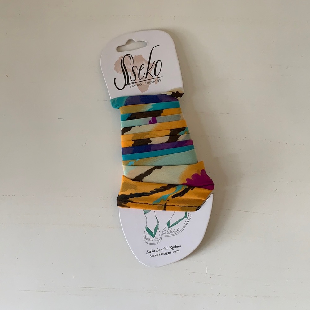 NWT Sseko Ribbon Sandal Straps Chroma
